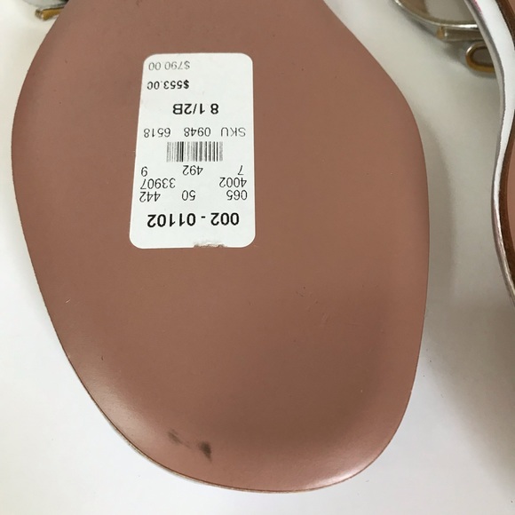 Prada Silver Rhinestone Sandals New wo Box - Picture 7 of 8